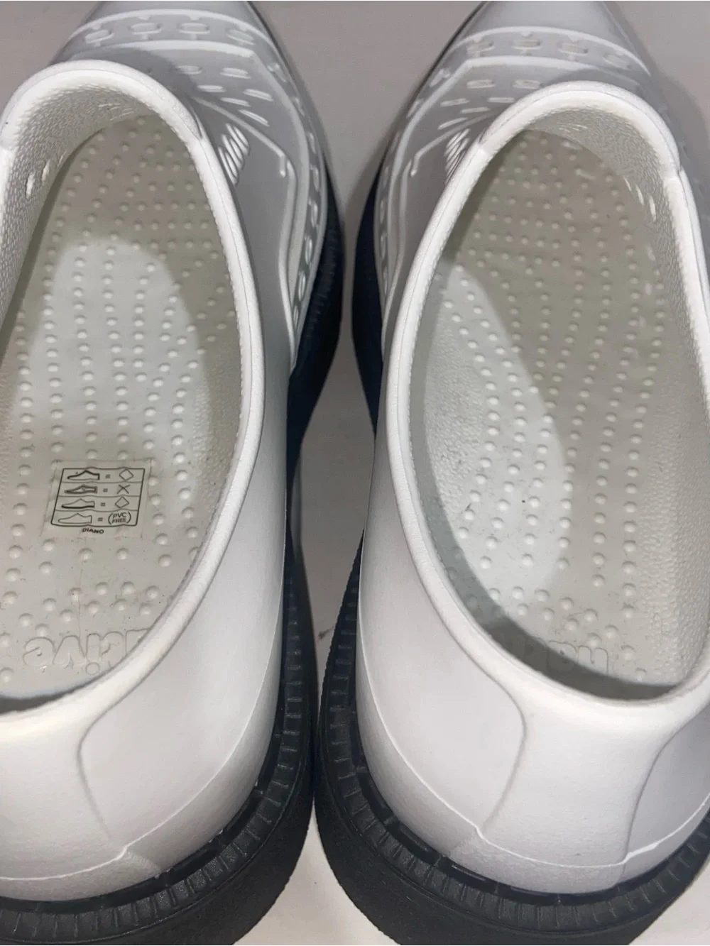 George Cox Native Shoes Mens Size 9 Womens Sz 11 Diano White Platform Lite